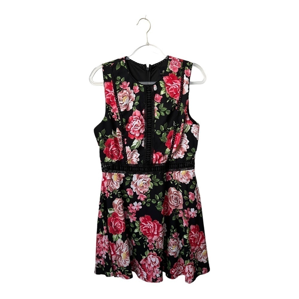 Disney Princess Floral Sleaveless Dress Lined Embroidered‎ Size Large Juniors
